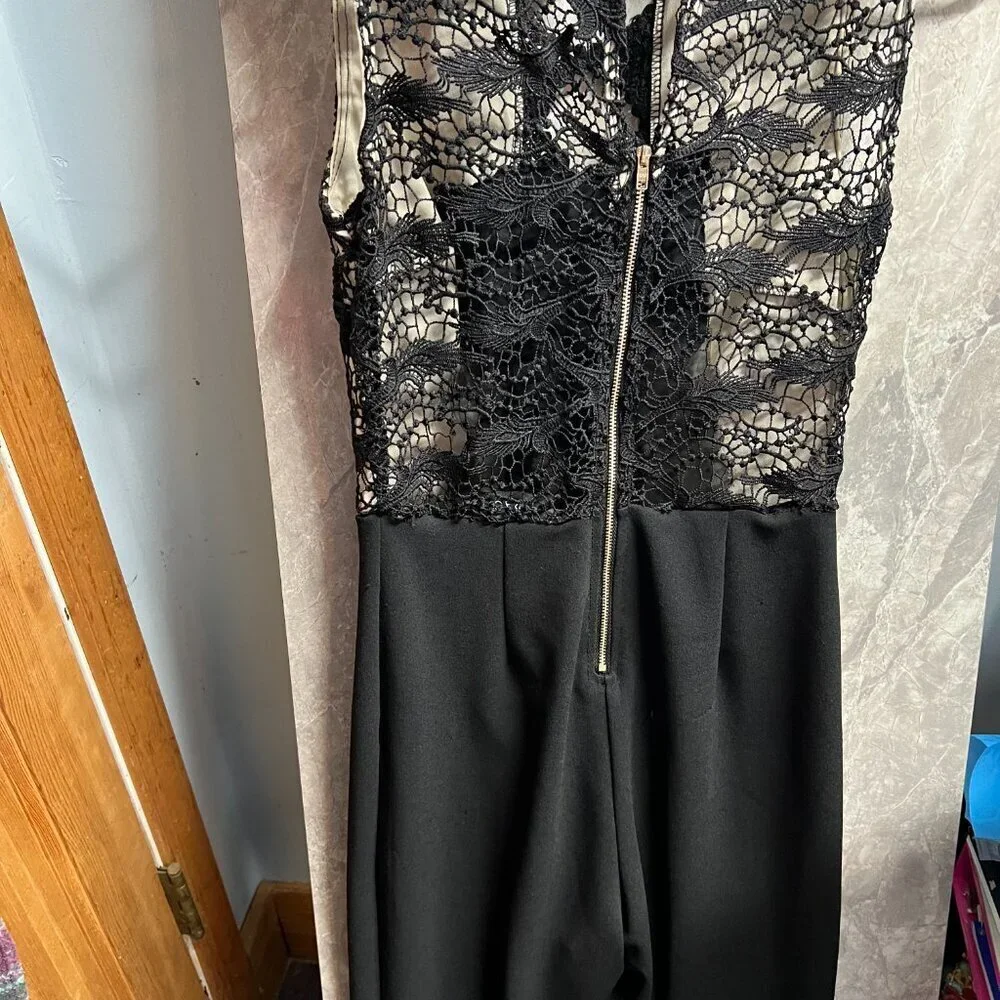 Sexy Lace Black Pantsuit - Picture 5 of 5